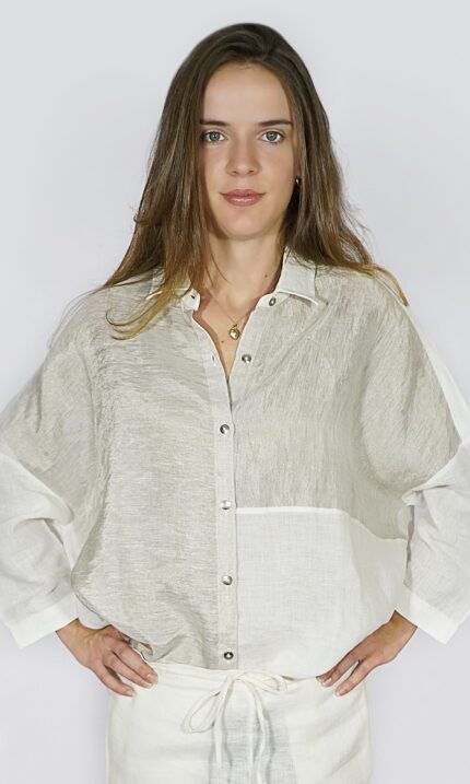 CAMISA IVORY TALLE XL