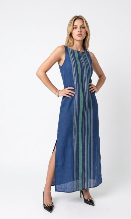 VESTIDO ÍNDIGO TALLE L