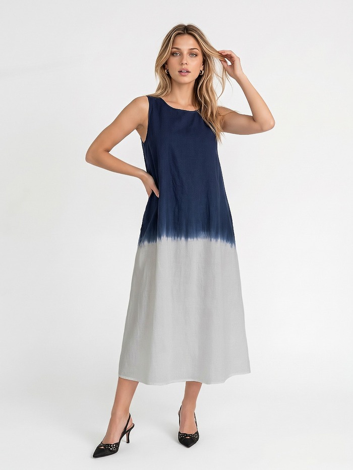 VESTIDO AZUL Y BLANCO 2